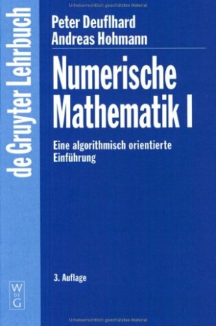 Cover of Eine Algorithmisch Orientierte Einf hrung