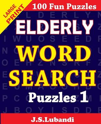 Book cover for Elderly word search puzzles