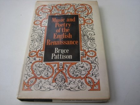 Cover of Music and Poetry of the English Renaissance