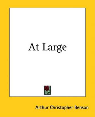 Book cover for At Large