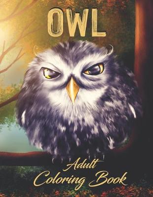 Book cover for Owl - Adult Coloring Book