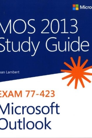 Cover of MOS 2013 Study Guide for Microsoft Outlook