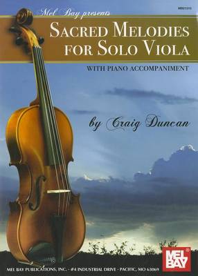 Book cover for Sacred Melodies for Solo Viola