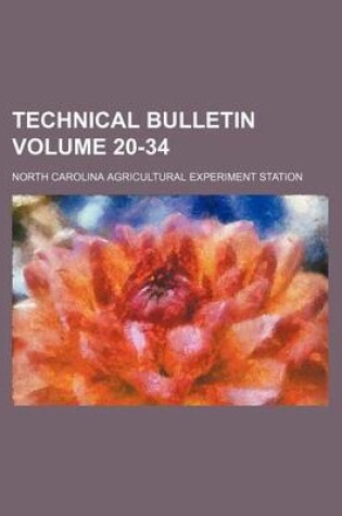 Cover of Technical Bulletin Volume 20-34