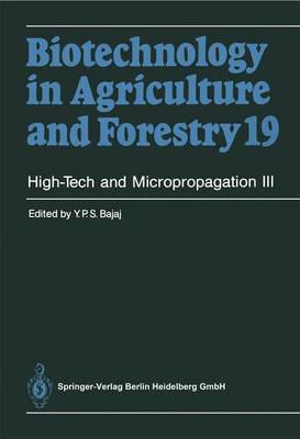 Book cover for High-Tech and Micropropagation III