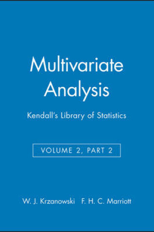 Cover of Multivariate Analysis, Volume 2, Part 2