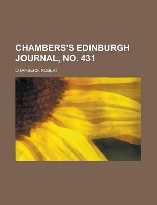 Book cover for Chambers's Edinburgh Journal, No. 431