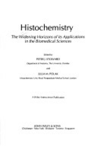 Cover of Histochemistry