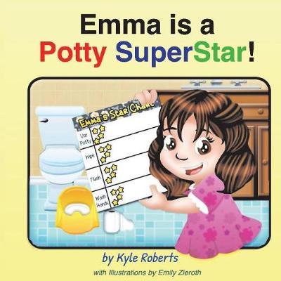 Book cover for Emma is a Potty SuperStar!