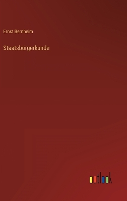 Book cover for Staatsbürgerkunde