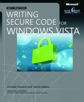 Book cover for Writing Secure Code for Windows Vista