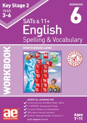 Book cover for KS2 Spelling & Vocabulary Workbook 6