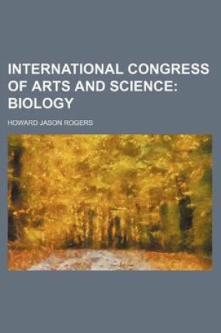 Cover of International Congress of Arts and Science