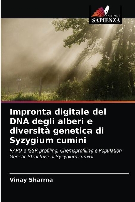 Book cover for Impronta digitale del DNA degli alberi e diversità genetica di Syzygium cumini