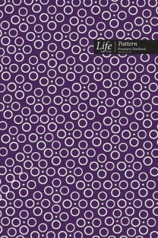 Cover of Ringed Dots Pattern Composition Notebook, Dotted Lines, Wide Ruled Medium Size 6 x 9 Inch (A5), 144 Sheets Purple Cover