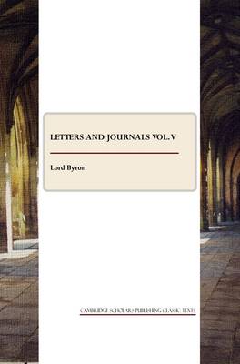 Book cover for Letters and Journals vol. V