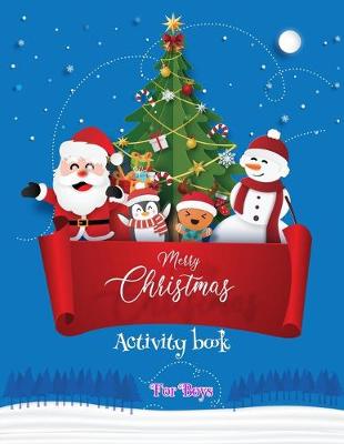 Book cover for Merry Christmas Activity Book For Boys