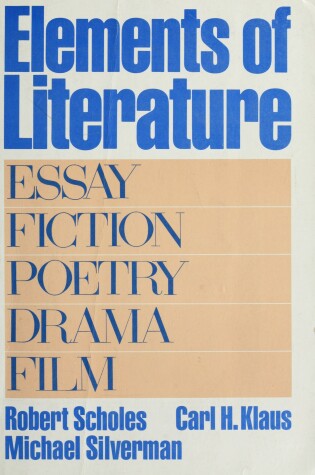 Cover of Elements of Literature