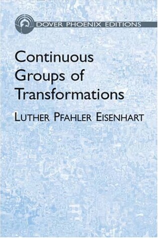 Cover of Continuous Groups of Transformation