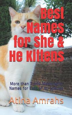 Book cover for Best Names for She & He Kittens