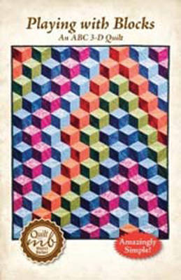 Book cover for Playing with Blocks, an ABC 3-D Quilt Pattern