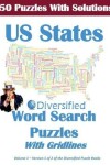 Book cover for 50 United States Word Search Puzzles With Solutions