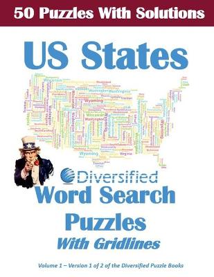 Book cover for 50 United States Word Search Puzzles With Solutions