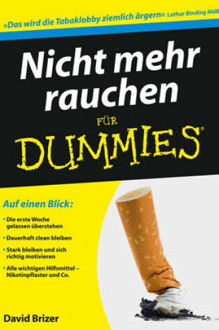 Cover of Nicht mehr rauchen für Dummies