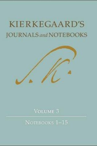 Cover of Kierkegaard's Journals and Notebooks, Volume 3