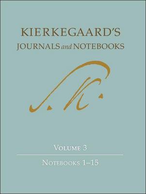 Cover of Kierkegaard's Journals and Notebooks, Volume 3