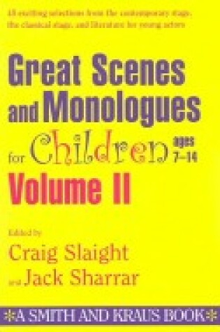 Cover of Great Scenes and Monologues for Children