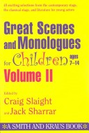 Book cover for Great Scenes and Monologues for Children