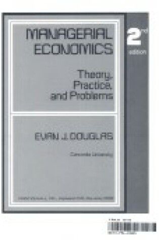 Cover of Managerial Economics