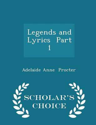 Book cover for Legends and Lyrics Part 1 - Scholar's Choice Edition