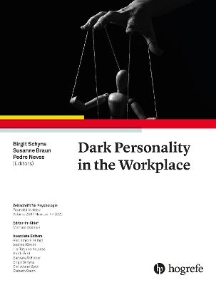 Book cover for Dark Personality in the Workplace