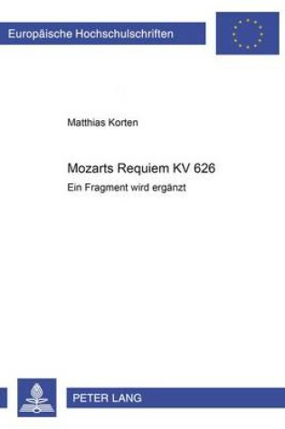 Cover of Mozarts Requiem Kv 626