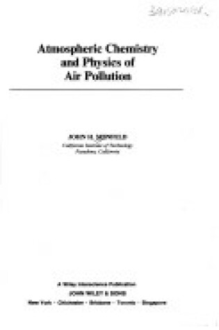 Cover of Atmospheric Chemistry and Physics of Air Pollution