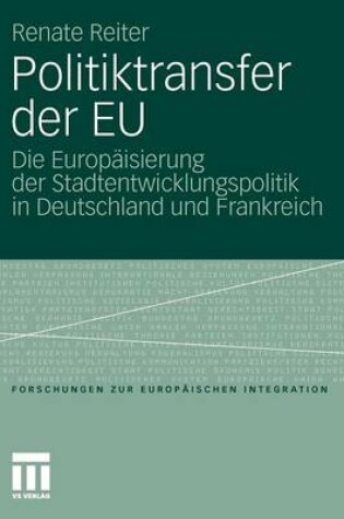 Cover of Politiktransfer Der Eu