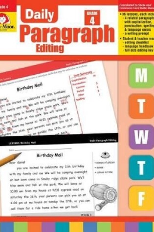 Cover of Daily Paragraph Editing Grade 4