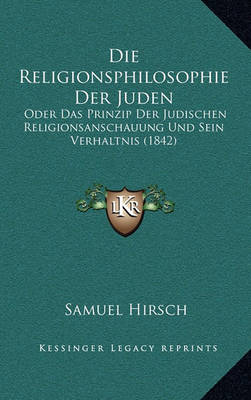 Book cover for Die Religionsphilosophie Der Juden