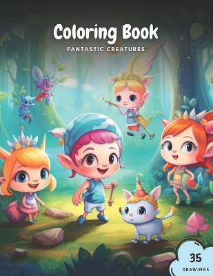 Cover of Fantastic Creatures Coloring Book