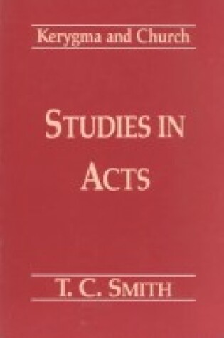 Cover of Studies in Acts