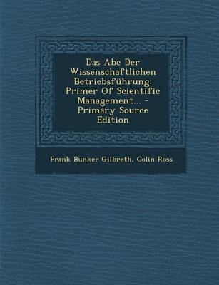 Book cover for Das ABC Der Wissenschaftlichen Betriebsfuhrung