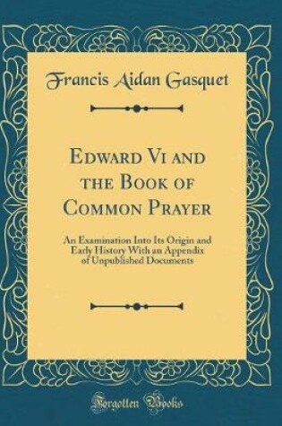 Cover of Edward VI and the Book of Common Prayer