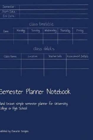 Cover of Semester Planner Notebook