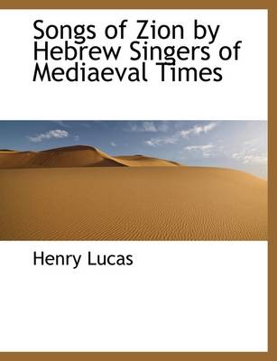 Book cover for Songs of Zion by Hebrew Singers of Mediaeval Times