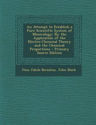 Book cover for An Attempt to Establish a Pure Scientific System of Mineralogy