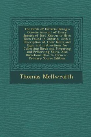 Cover of The Birds of Ontario