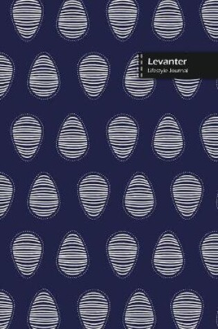 Cover of Levanter Lifestyle Journal, Blank Write-in Notebook, Dotted Lines, Wide Ruled, Size (A5) 6 x 9 In (Blue)