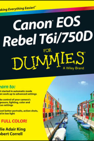 Cover of Canon EOS Rebel T6i / 750D For Dummies